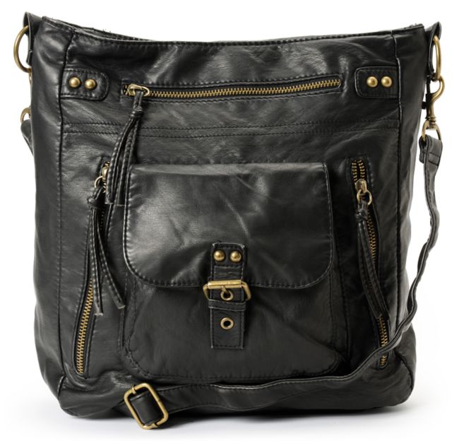 T-Shirt & Jeans Large Black Crossbody Purse