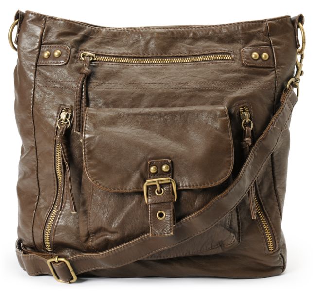 T-Shirt & Jeans Large Brown Crossbody Purse