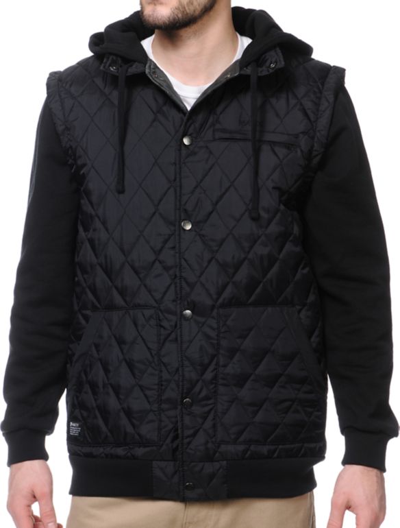 Matix Asher Borough Black Vest Hoodie