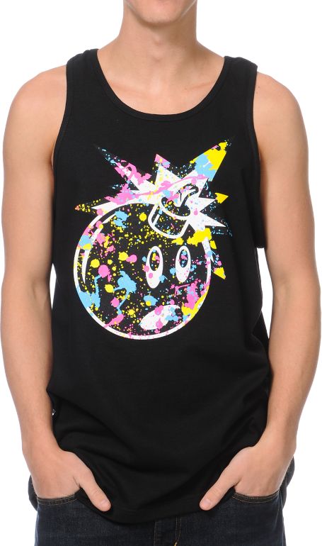 The Hundreds Splat Adam Black Tank Top