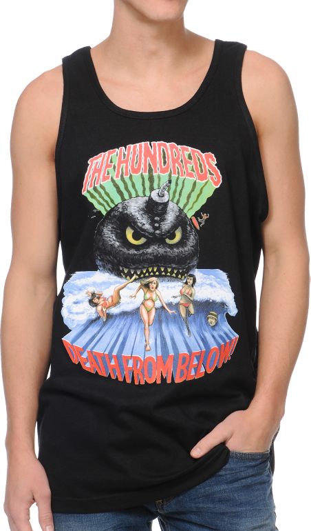 The Hundreds Tidal Black Tank Top