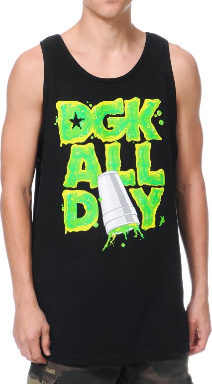 DGK Lean Black & Green Tank Top