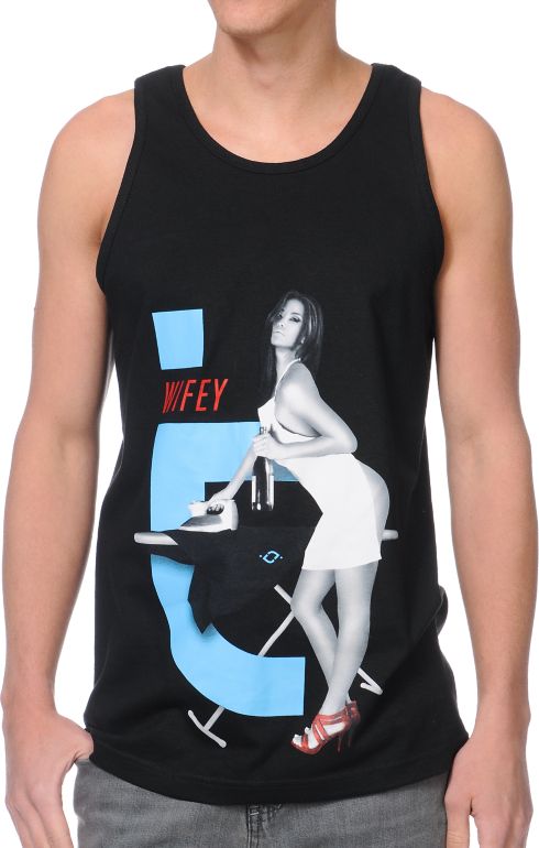 TMLS Wifey 8 Black Tank Top