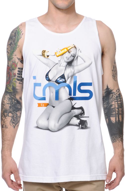 TMLS Cold One White Tank Top