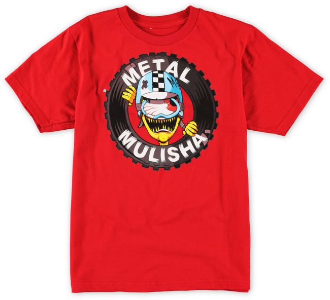 Metal Mulisha Boys Crash Red Tee Shirt