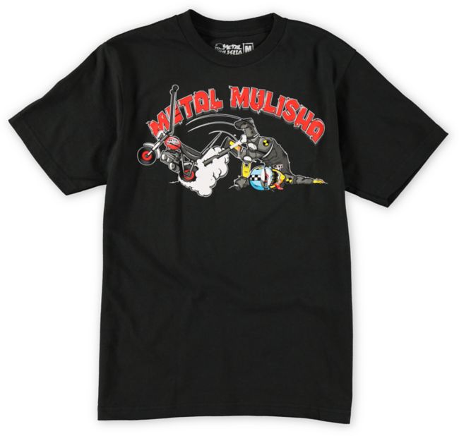 Metal Mulisha Boys Crash N Burn Black Tee Shirt