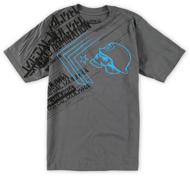 Metal Mulisha Boys Burst Charcoal Tee Shirt