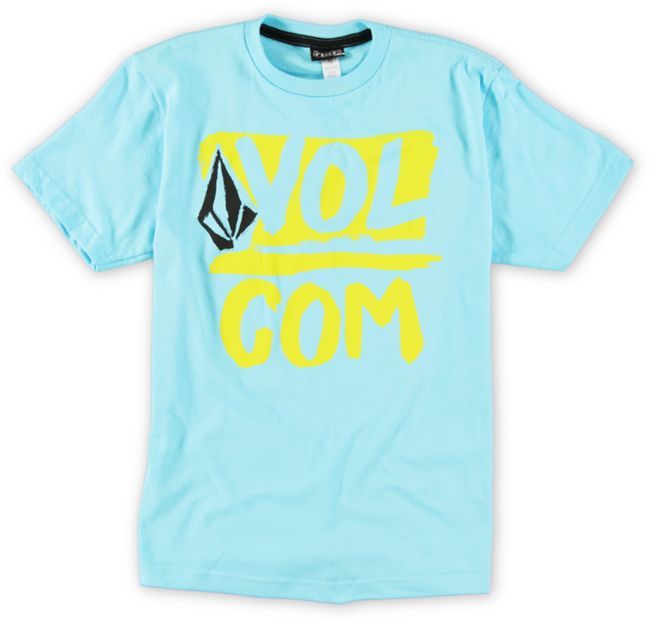 Volcom Boys Linked Up Blue Tee Shirt