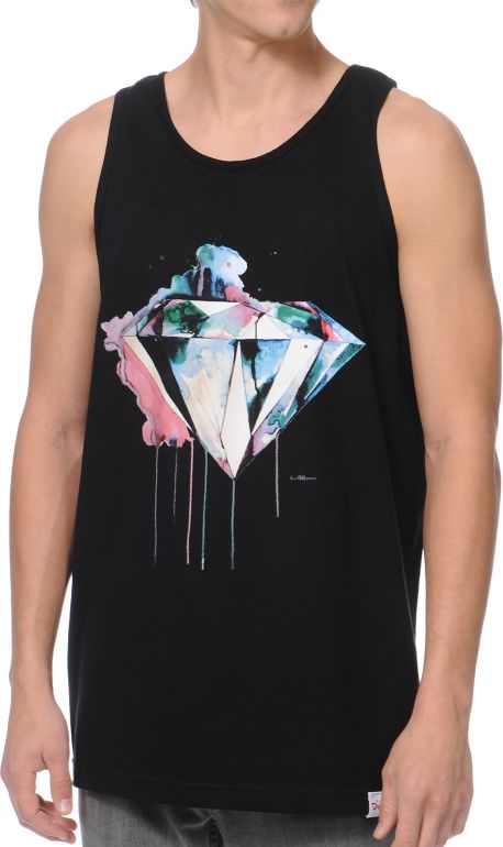 Diamond Supply Co I Art You Black Tank Top