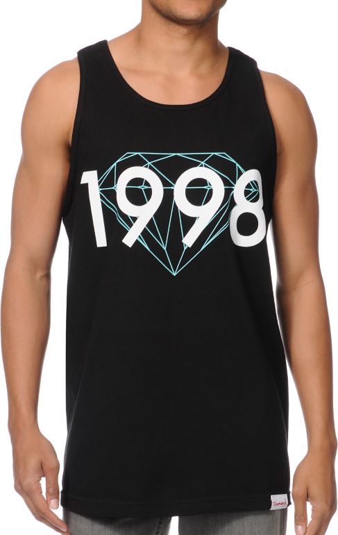 Diamond Supply 98 Brilliant Black Tank Top