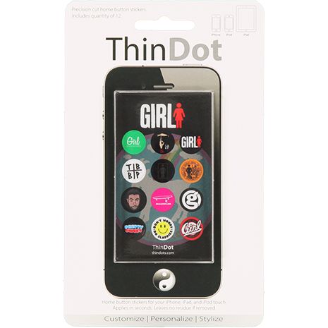 Girl Skateboards iPhone Home Button Sticker Pack