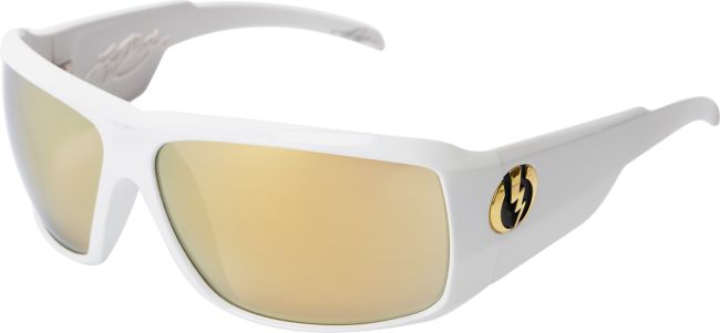 Electric KB1 Gloss White & Bronze Sunglasses