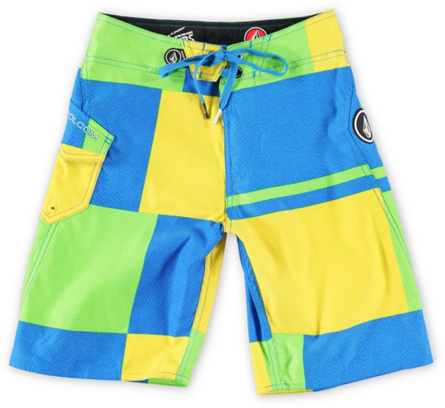 Volcom Boys Maguroblock Yellow Board Shorts