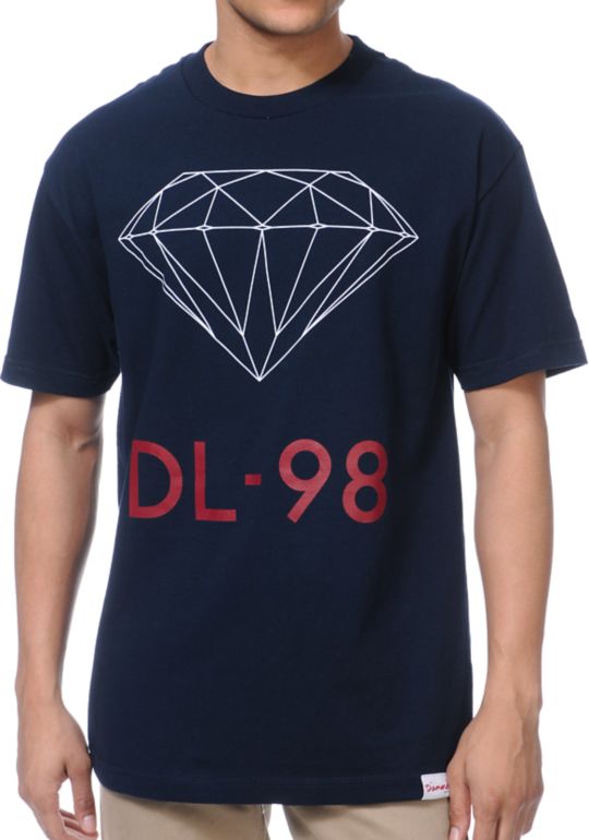 Diamond Supply DL-98 Navy Tee Shirt