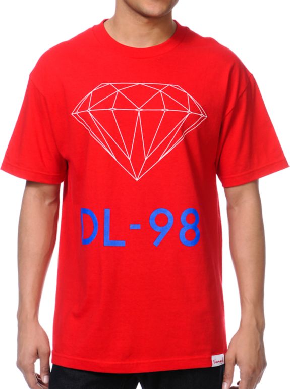 Diamond Supply DL-98 Red Tee Shirt