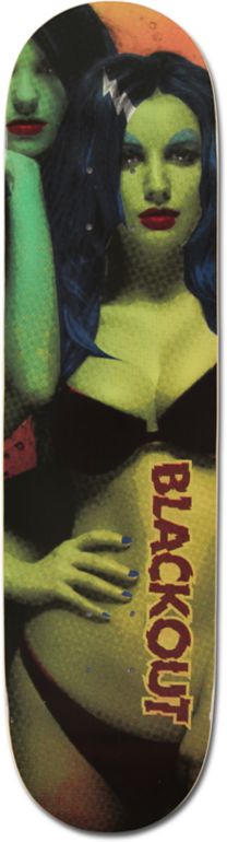 Blackout Zombie Girl 8.0 Skateboard Deck