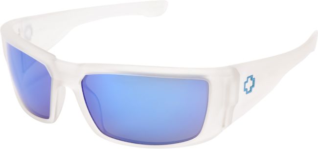 Spy Dirk Matte Clear & Blue Spectra Sunglasses