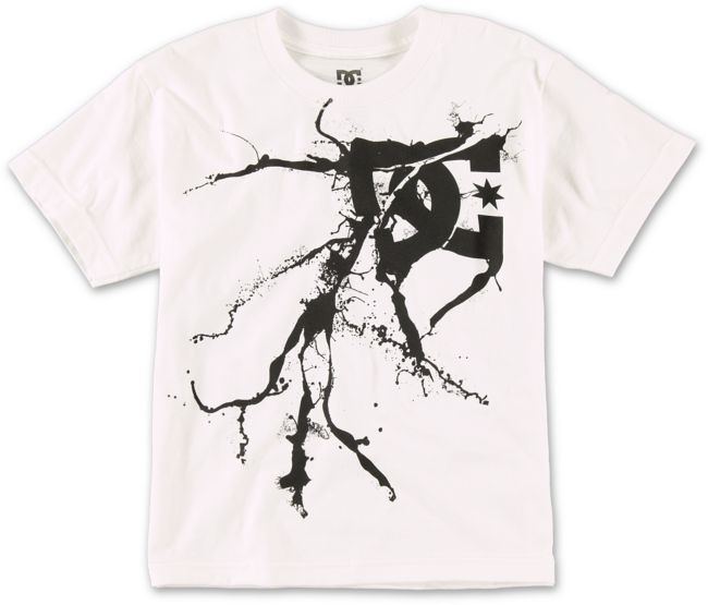 DC Boys Spill White Tee Shirt