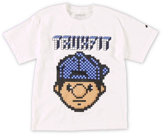 Trukfit Boys Tommy Digi White Tee Shirt