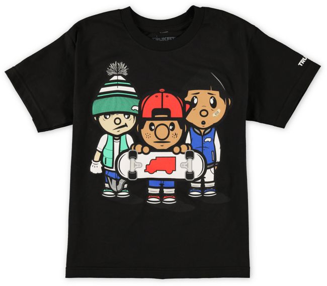 Trukfit Boys 3 Times Dope Black Tee Shirt