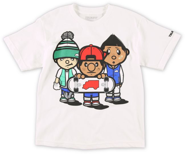 Trukfit Boys 3 Times Dope White Tee Shirt