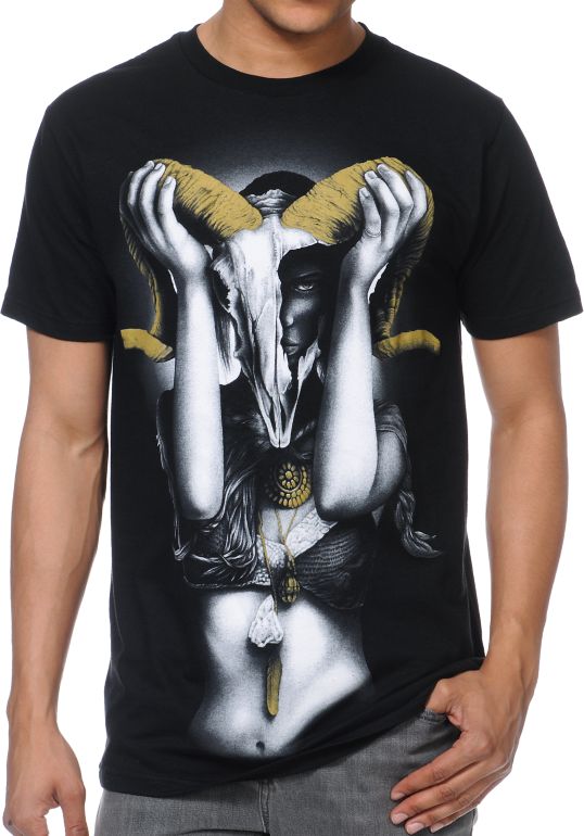 Rook Mayra Skull Black Tee Shirt