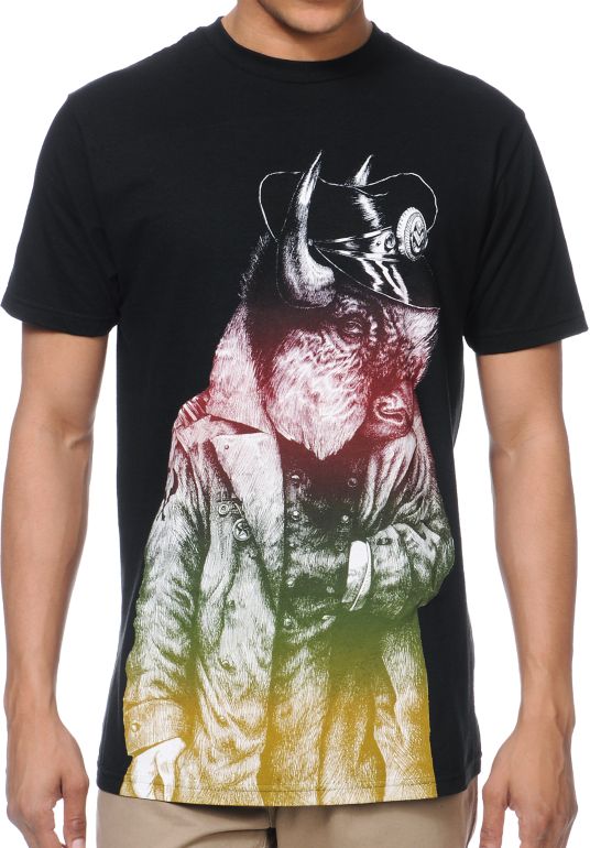 Rook Buffalo Soldier Black Tee Shirt