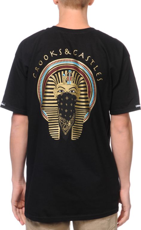 Crooks and Castles Pharaoh 2.0 Black Tee Shirt