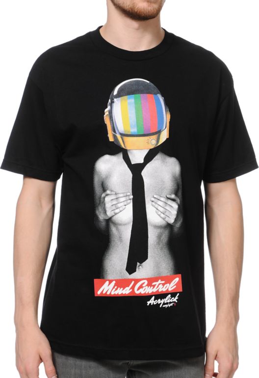 Acrylick Mind Control Black Tee Shirt