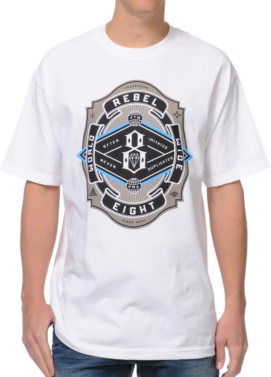 REBEL8 Often Imitated White Tee Shirt