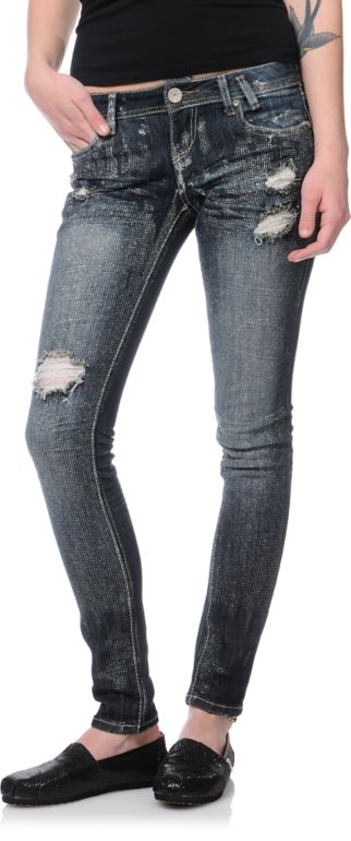 Almost Famous Katniss Dark Wash Skinny Jeans