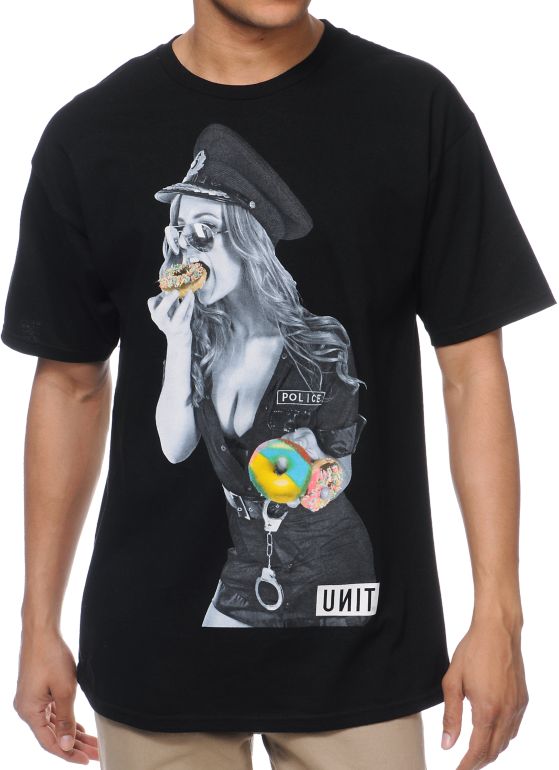 Unit USA LAPD Black Tee Shirt