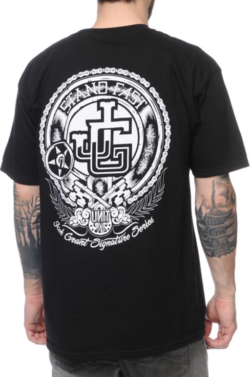 Unit Grant Black Tee Shirt