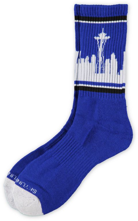 Skyline Socks Seattle Royal Blue Crew Socks
