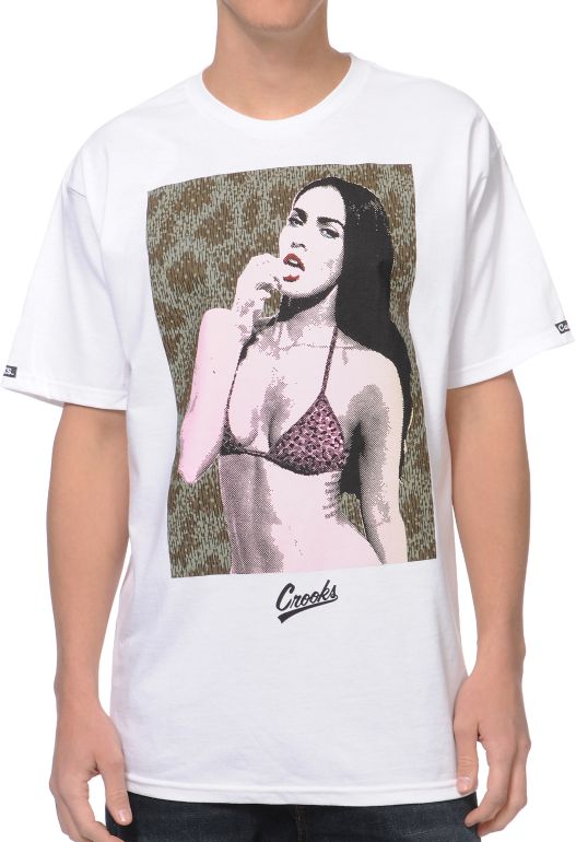 Crooks and Castles Foxy White Tee Shirt
