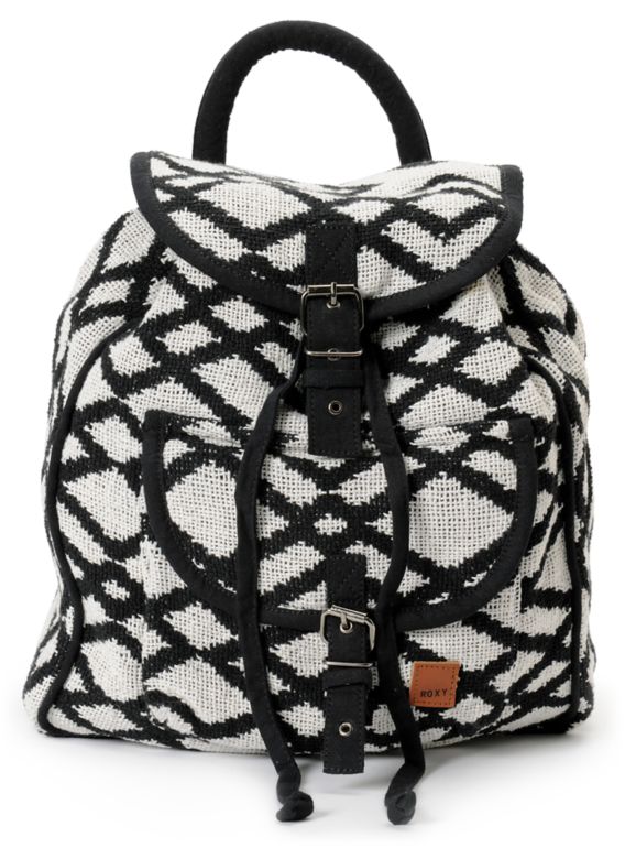 Roxy Drifter 2 Black & White Rucksack Backpack