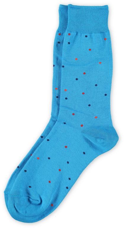 Richer Poorer Snoop Blue Polka Dot Crew Socks