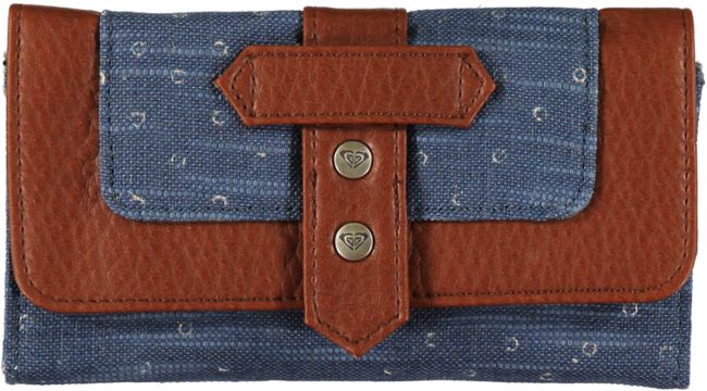 Roxy Oasis Dot Print Blue Canvas Wallet