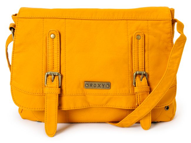 Roxy Still Free Yellow Cross Body Purse