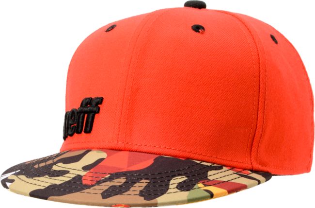 Neff Daily Orange & Camo Snapback Hat