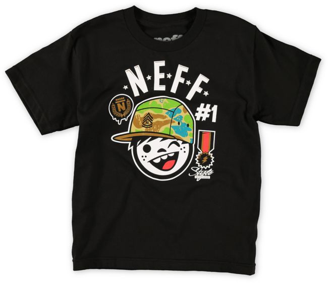 Neff Boys Style Division Black Tee Shirt