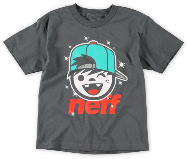 Neff Boys Jamie Charcoal Tee Shirt