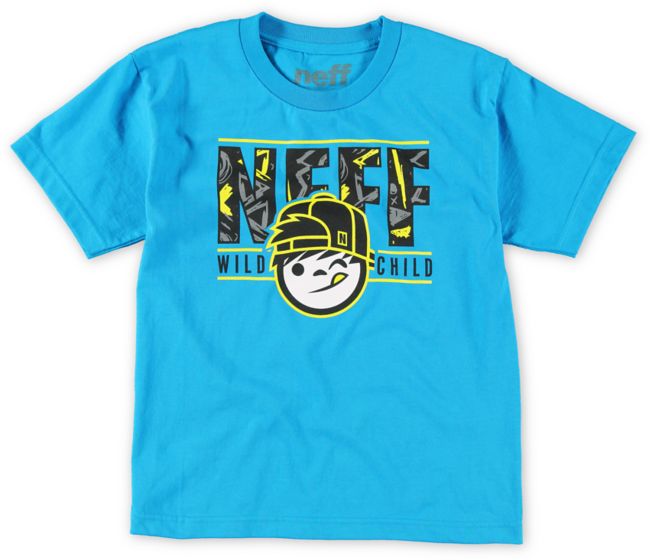 Neff Boys Wild Kenny Blue Tee Shirt