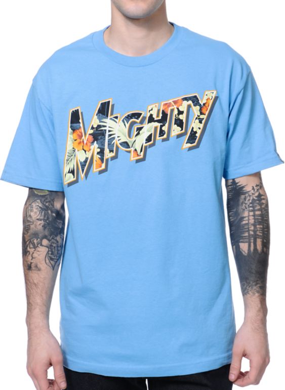 Mighty Healthy Montalban Blue Tee Shirt