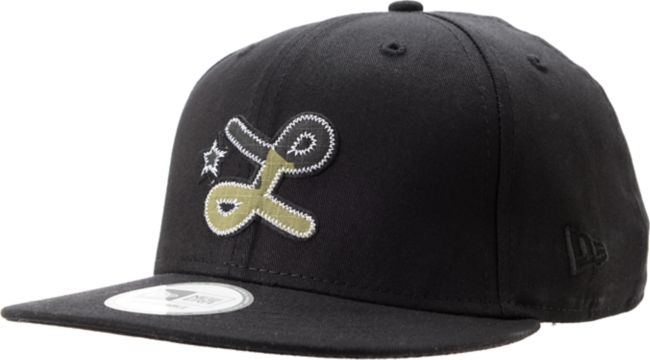 LRG Camo L Black Snapback Hat