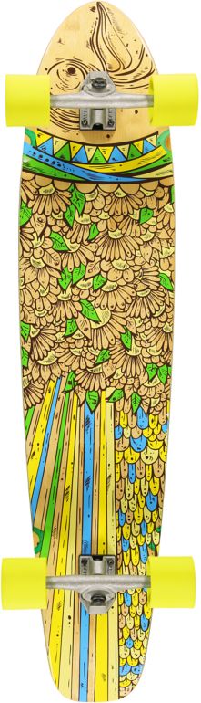 Gold Coast Snapper 44 Bamboo Longboard Complete