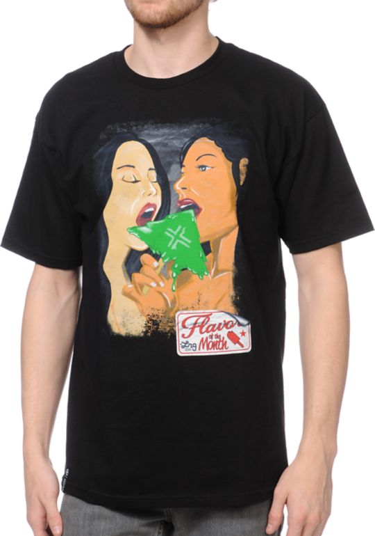 LRG Flavor Of The Month Black Tee Shirt