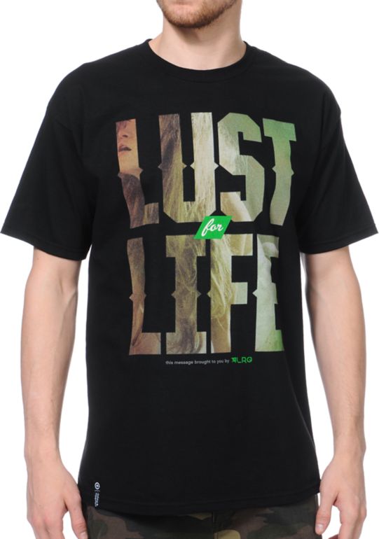 LRG Lust For Life Black Tee Shirt