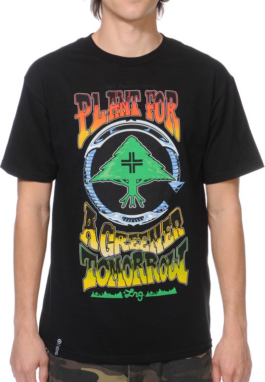 LRG Greener Tomorrow Black Tee Shirt