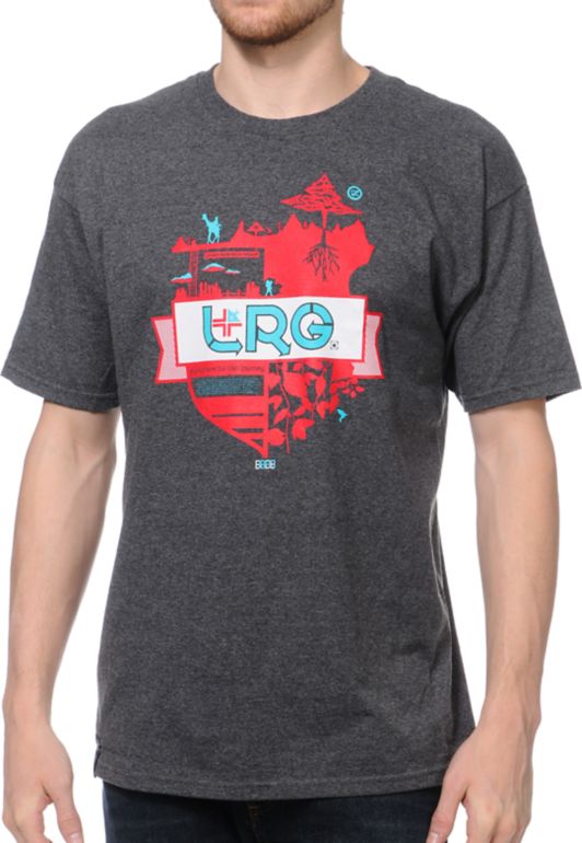 LRG Journey Thru Life Charcoal Tee Shirt